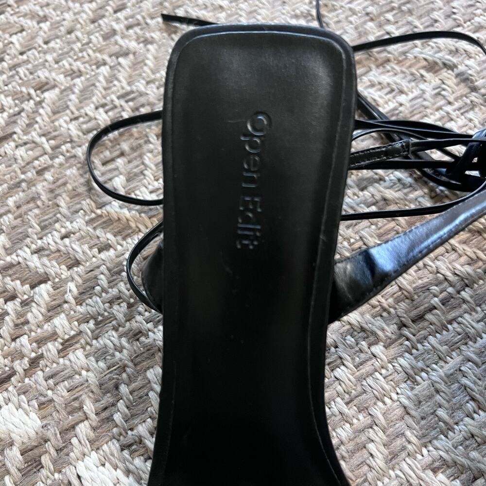 Open edit ankle wrap heels sz 9.5 - Picture 5 of 7